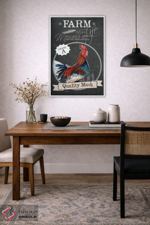 تابلو مدرن خوراک دام با کیفیت اثر جنیفر رداستریک - D3W