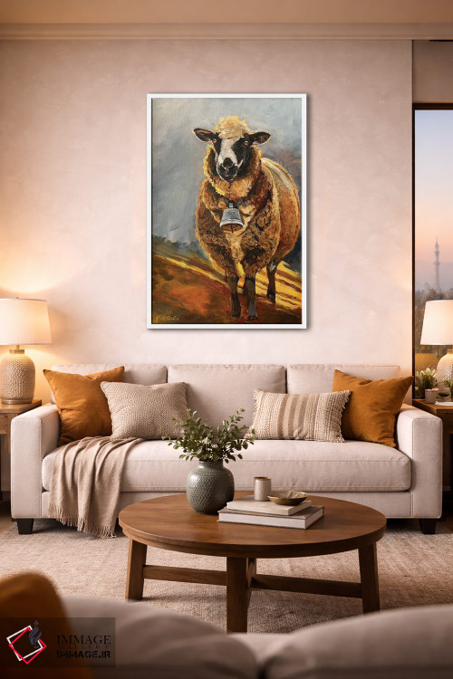 تابلو دکوراتیو گوسفند در غروب اثر جنیفر رداستریک - D2W
