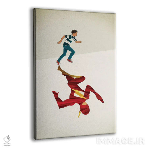 تابلو دکوراتیو دونده سرخ پوش ۲ اثر جیسون رتلیف - نمای پرسپکتیو محصول