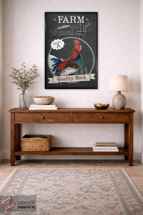 تابلو مدرن خوراک دام با کیفیت اثر جنیفر رداستریک - D5B