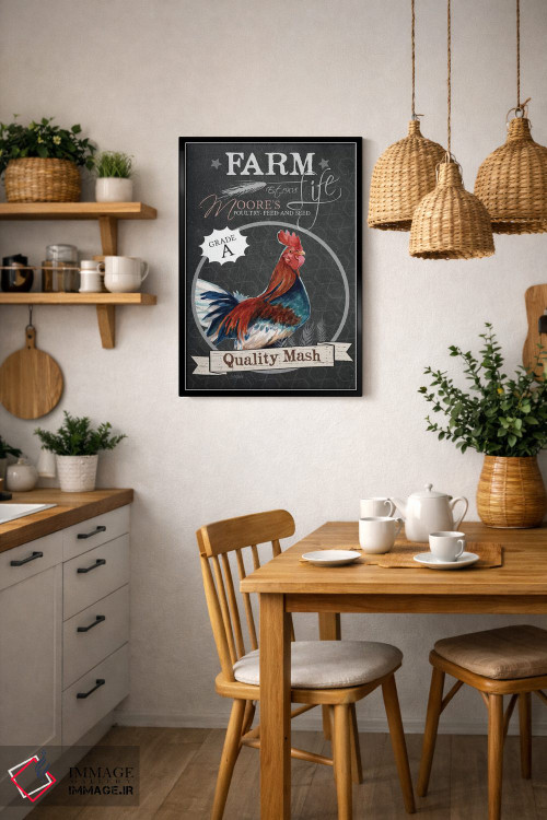 تابلو مدرن خوراک دام با کیفیت اثر جنیفر رداستریک - D6B