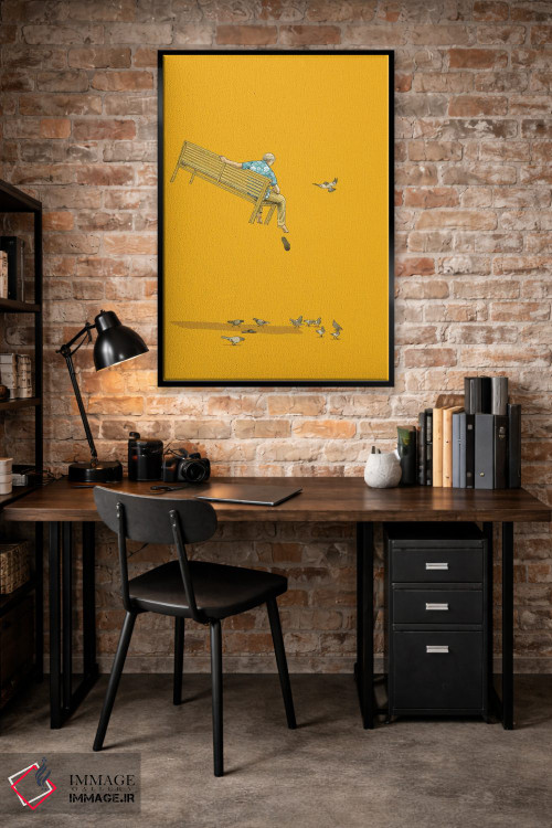 تابلو دکوراتیو شناور با کبوترها اثر جیسون رتلیف - D4B