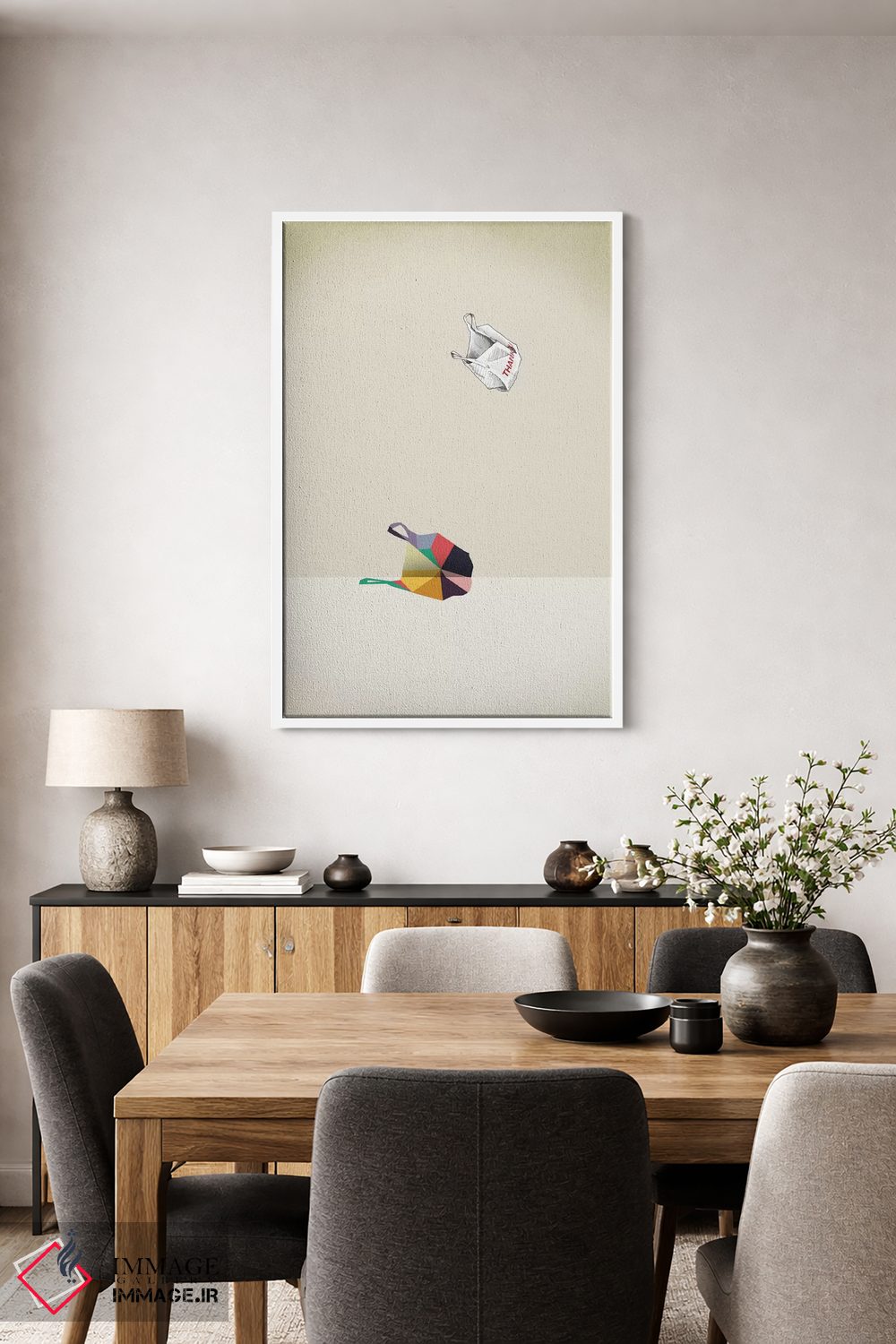 تابلو دکوراتیو تشکر با سایه متحرک اثر جیسون رتلیف - D2W