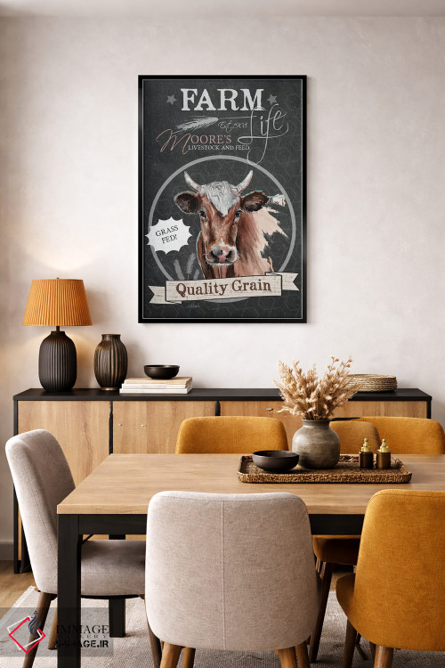 تابلو مدرن دانه با کیفیت اثر جنیفر رداستریک - D5B