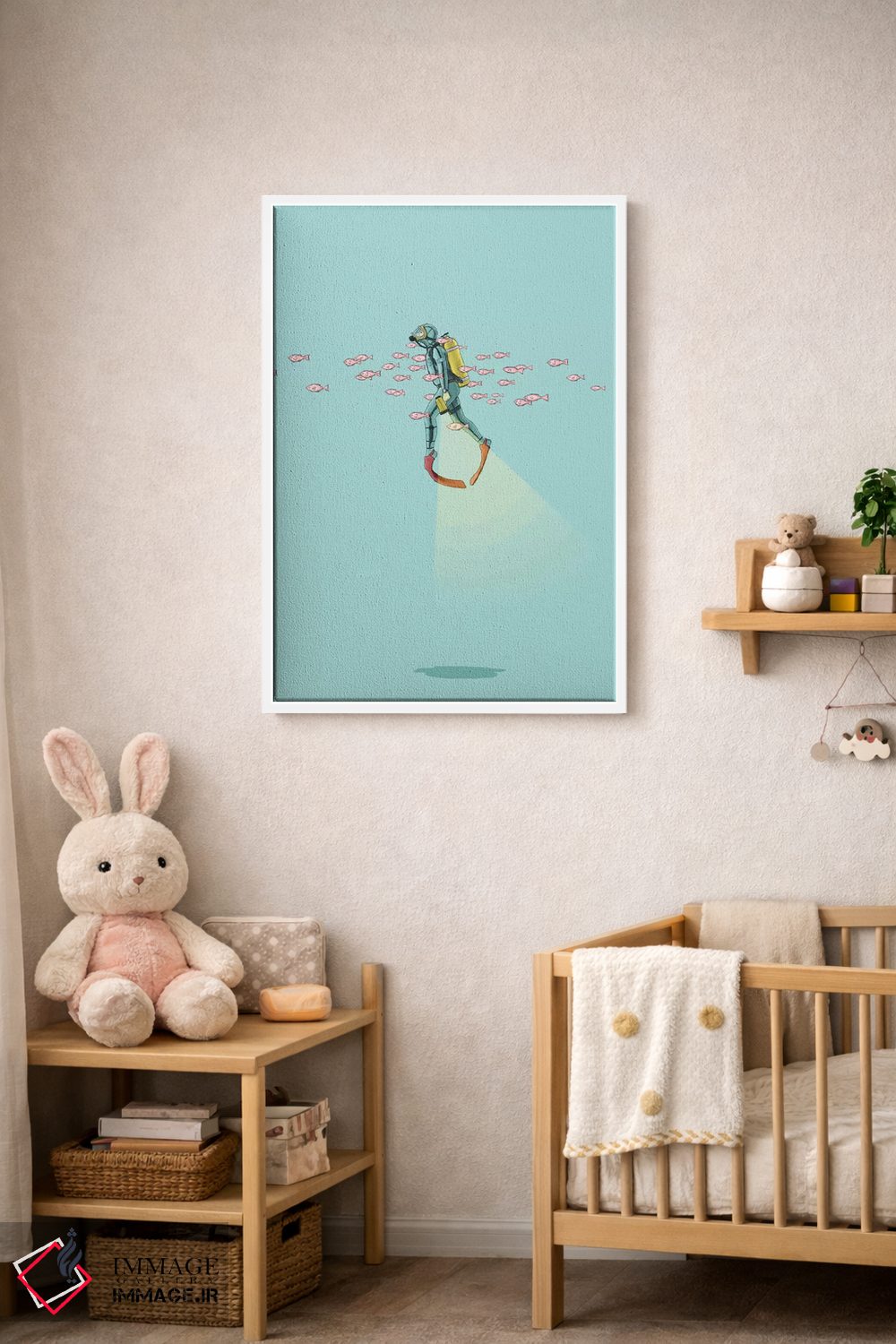 تابلو دکوراتیو شناور زیر دریا اثر جیسون رتلیف - D3W