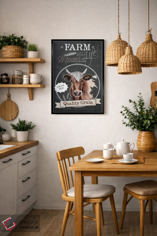 تابلو مدرن دانه با کیفیت اثر جنیفر رداستریک - D6B