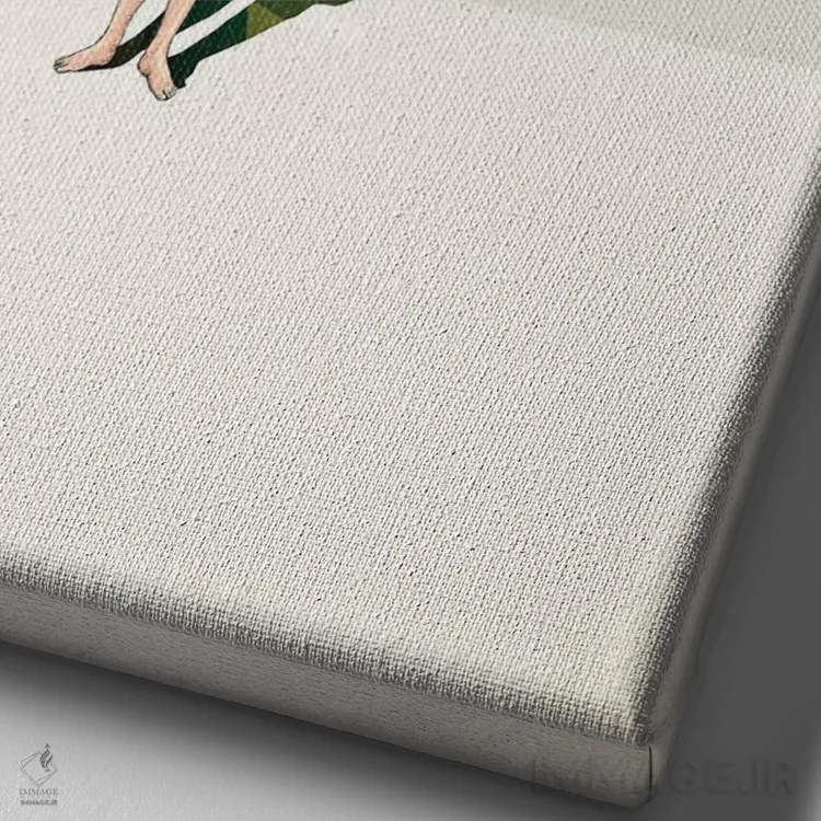 تابلو دکوراتیو ابر سایه ها: دختر کوبنده اثر جیسون رتلیف - نمای نزدیک بافت بوم