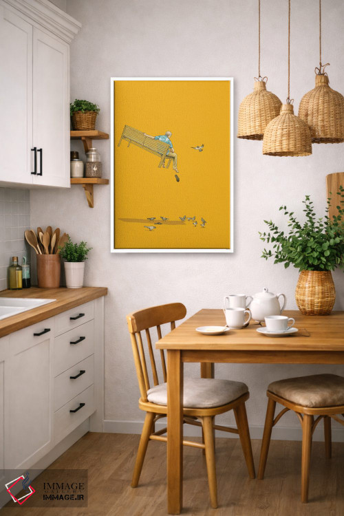 تابلو دکوراتیو شناور با کبوترها اثر جیسون رتلیف - D6W