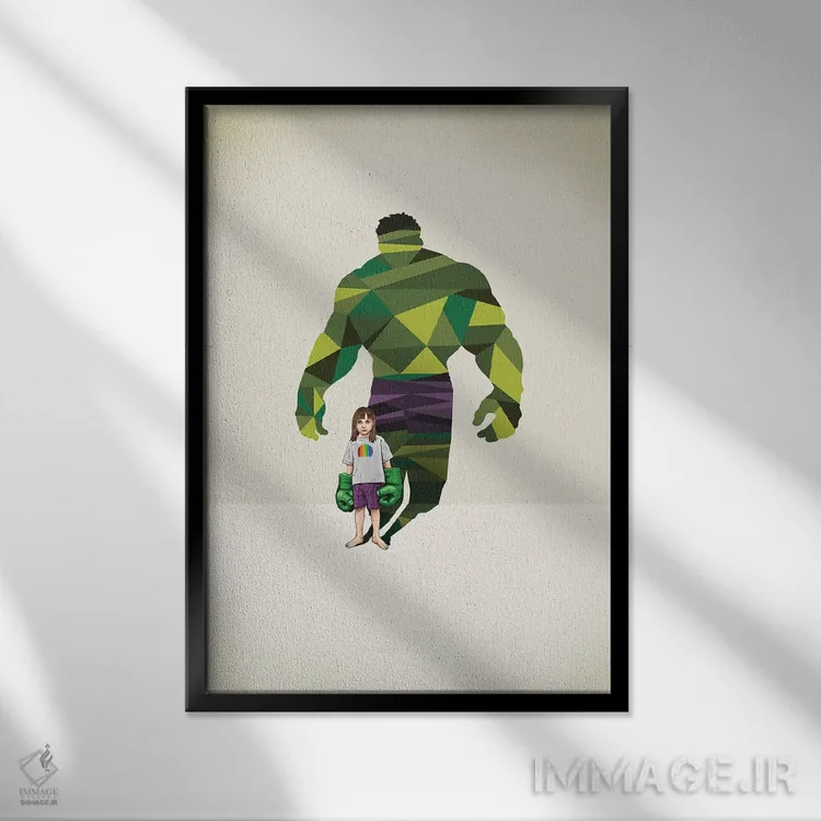 تابلو دکوراتیو ابر سایه ها: دختر کوبنده اثر جیسون رتلیف - نمای قابدار مشکی