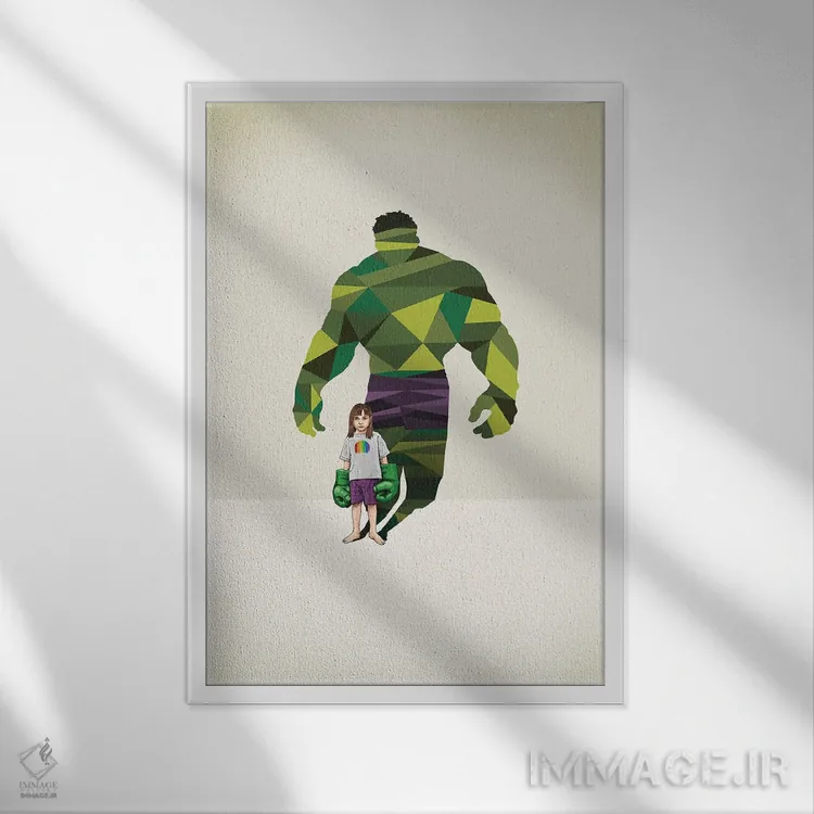 تابلو دکوراتیو ابر سایه ها: دختر کوبنده اثر جیسون رتلیف - نمای قابدار سفید