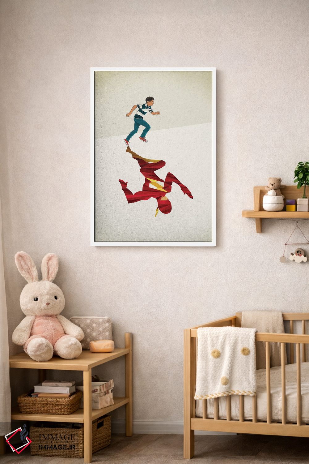 تابلو دکوراتیو دونده سرخ پوش ۲ اثر جیسون رتلیف - D2W