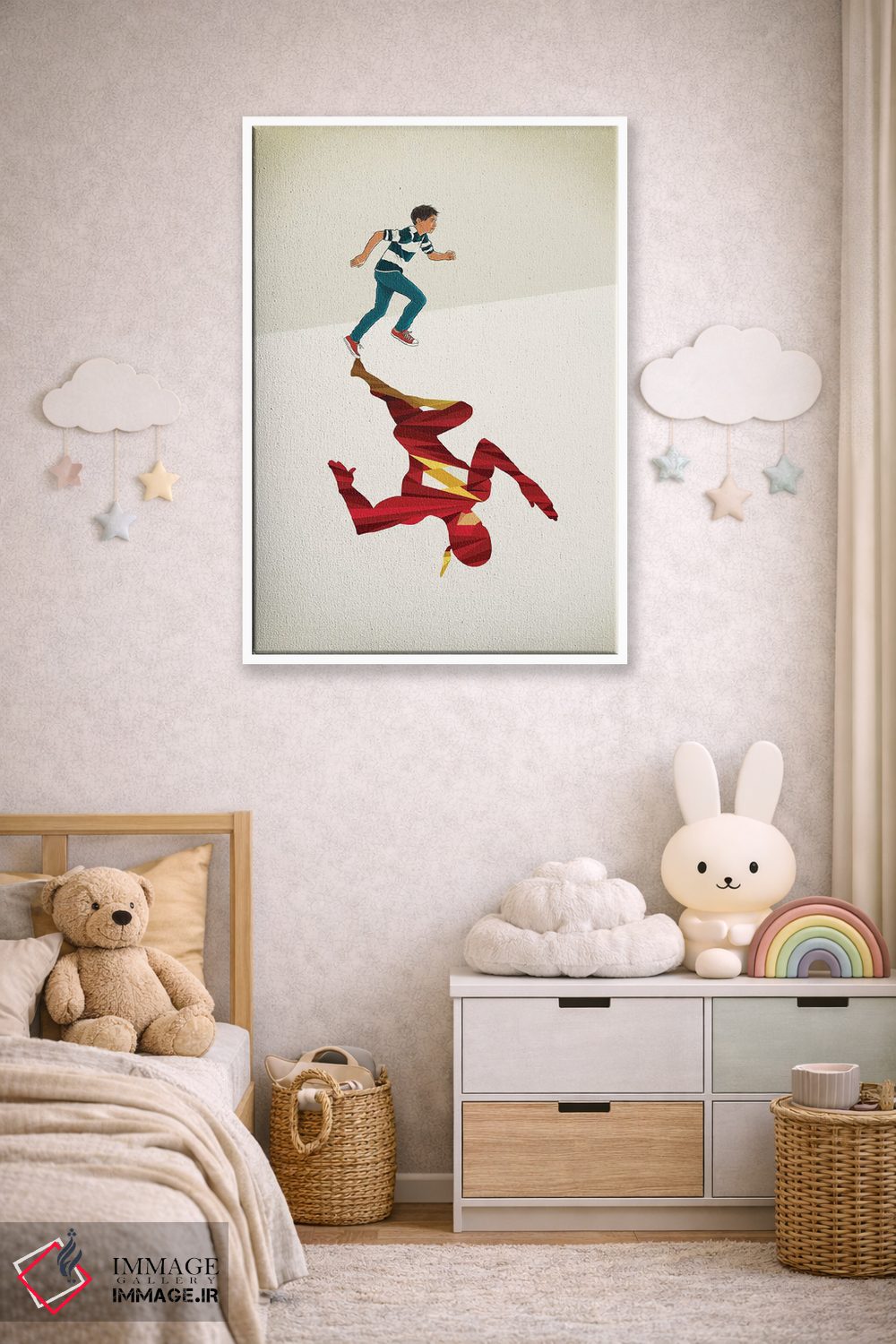 تابلو دکوراتیو دونده سرخ پوش ۲ اثر جیسون رتلیف - D3W