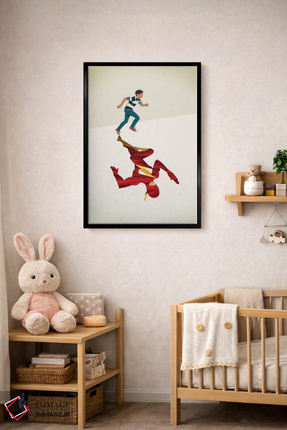 تابلو دکوراتیو دونده سرخ پوش ۲ اثر جیسون رتلیف - D4B