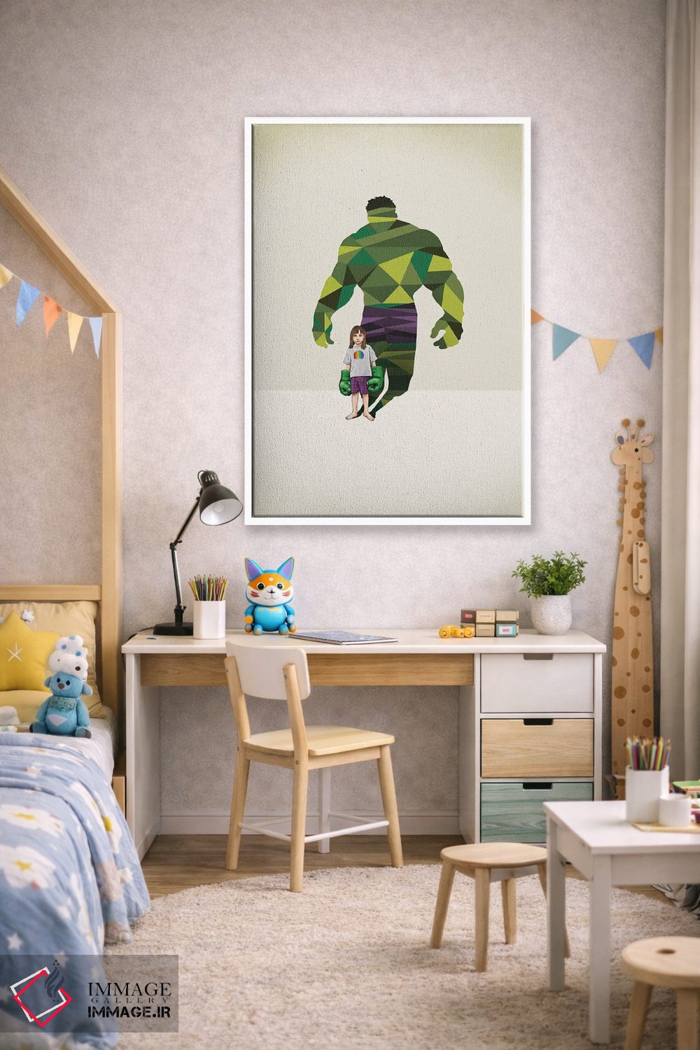 تابلو دکوراتیو ابر سایه ها: دختر کوبنده اثر جیسون رتلیف - D1W