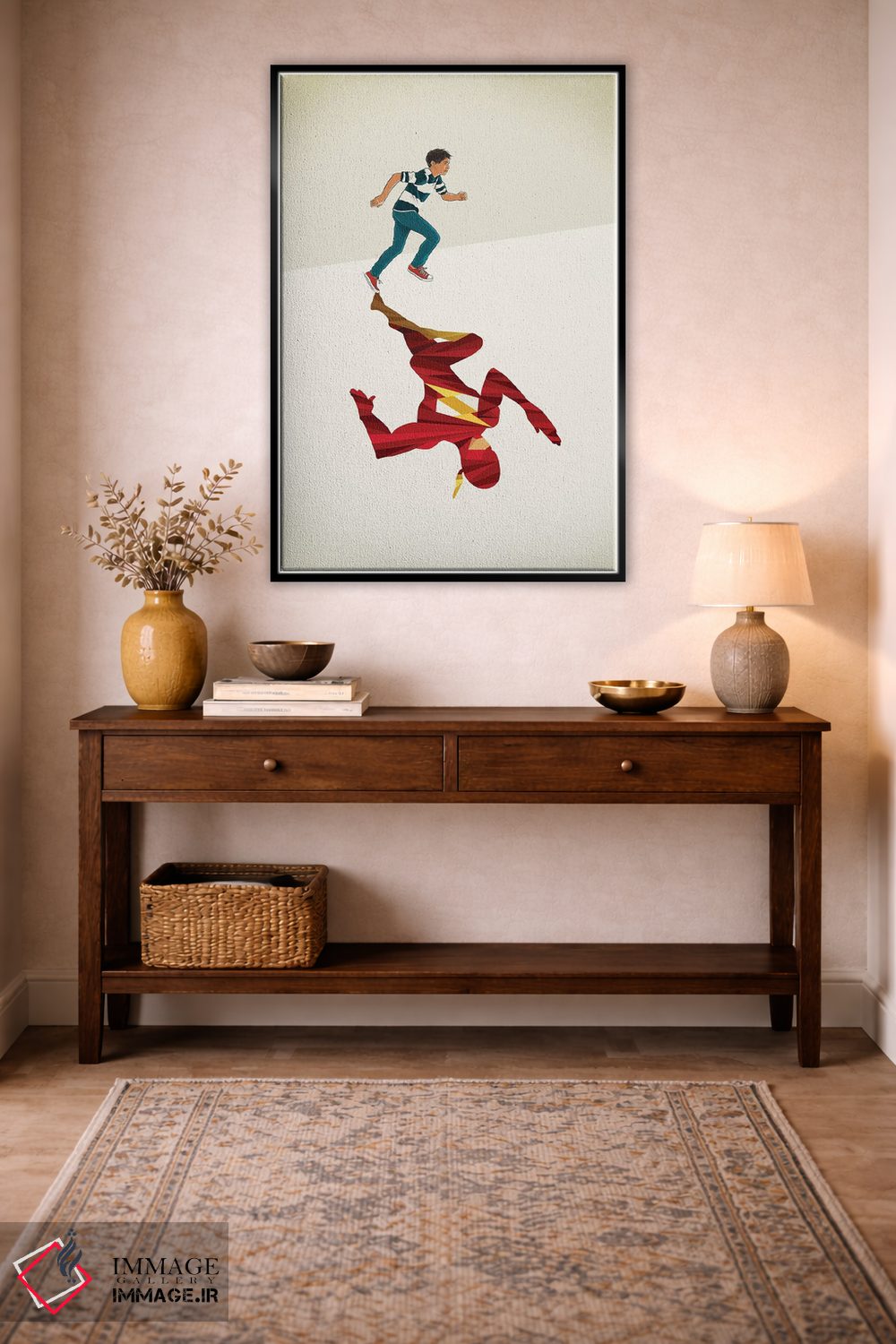 تابلو دکوراتیو دونده سرخ پوش ۲ اثر جیسون رتلیف - D6B