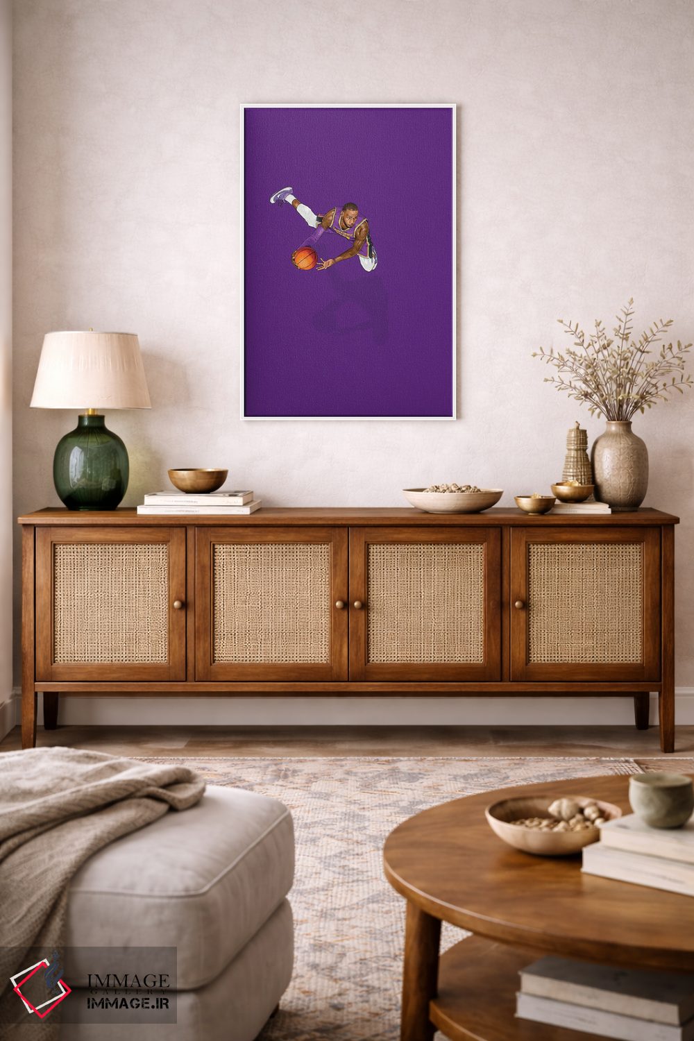 تابلو دکوراتیو مسافران مکرر لبرون اثر جیسون رتلیف - D3W