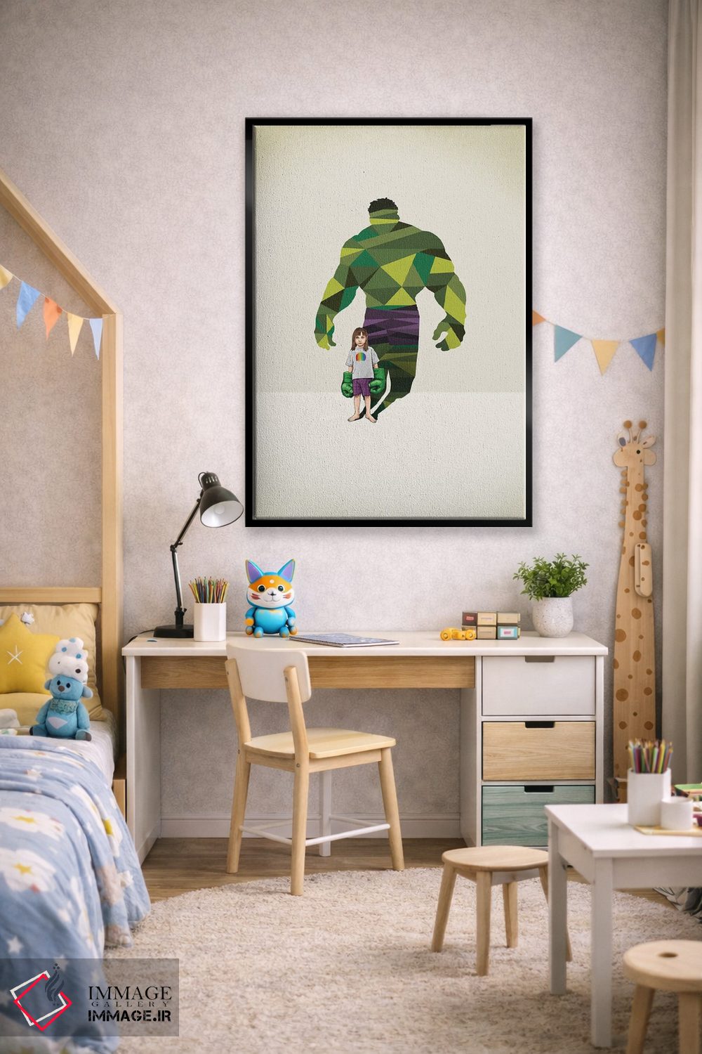 تابلو دکوراتیو ابر سایه ها: دختر کوبنده اثر جیسون رتلیف - D4B