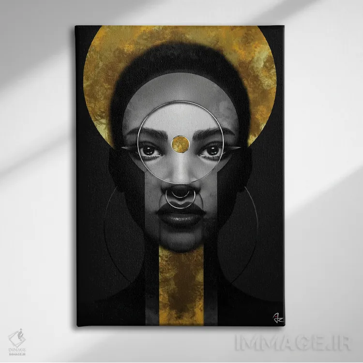 تابلو دکوراتیو مخفی کاری اثر جولیو روسی - نمای روبهرو روی دیوار