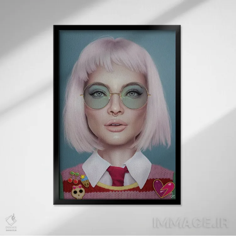 تابلو دکوراتیو در جستجوی آخر هفته اثر جولیو روسی - نمای قابدار مشکی