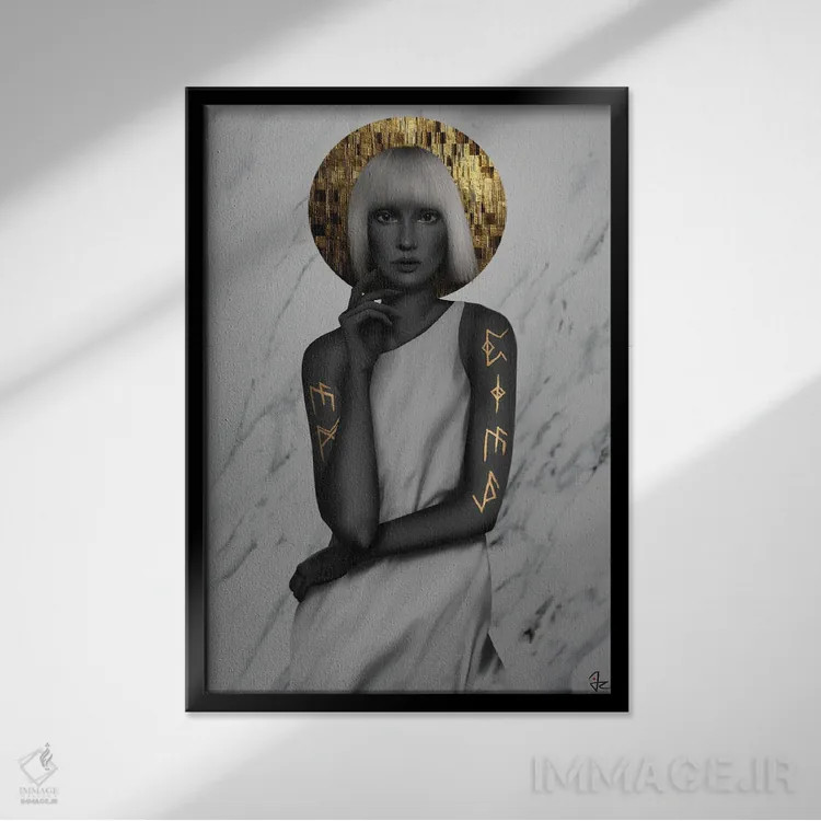 تابلو دکوراتیو رون اثر جولیو روسی - نمای قابدار مشکی