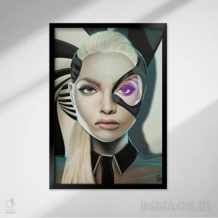 تابلو دکوراتیو مارپیچ اثر جولیو روسی - نمای قابدار مشکی