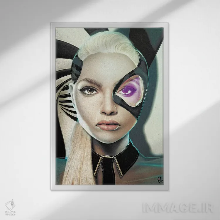 تابلو دکوراتیو مارپیچ اثر جولیو روسی - نمای قابدار سفید