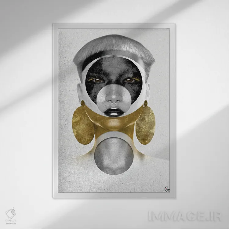 تابلو دکوراتیو آئوروم اثر جولیو روسی - نمای قابدار سفید