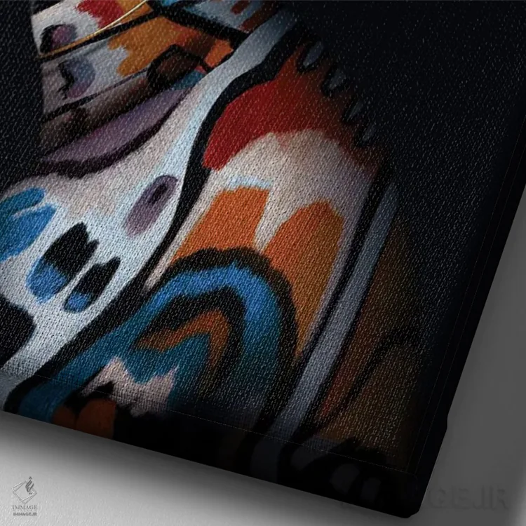 تابلو دکوراتیو دگرگونی اثر جولیو روسی - نمای نزدیک بافت بوم