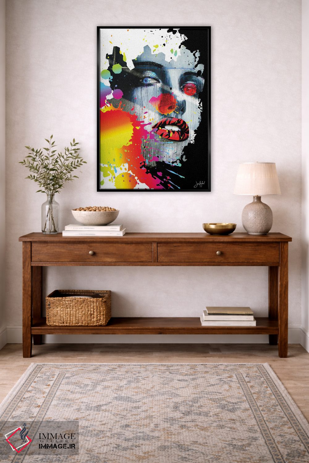 تابلو دکوراتیو پاششی اثر یان رافائل - D3B