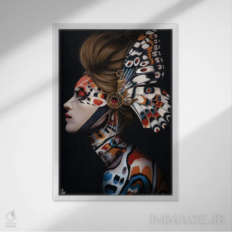 تابلو دکوراتیو دگرگونی اثر جولیو روسی - نمای قابدار سفید