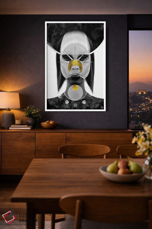 تابلو دکوراتیو رمزنگاری اثر جولیو روسی - D3W