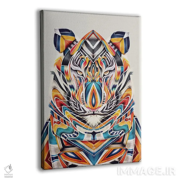 تابلو دکوراتیو تایگر اثر جولیو روسی - نمای پرسپکتیو محصول