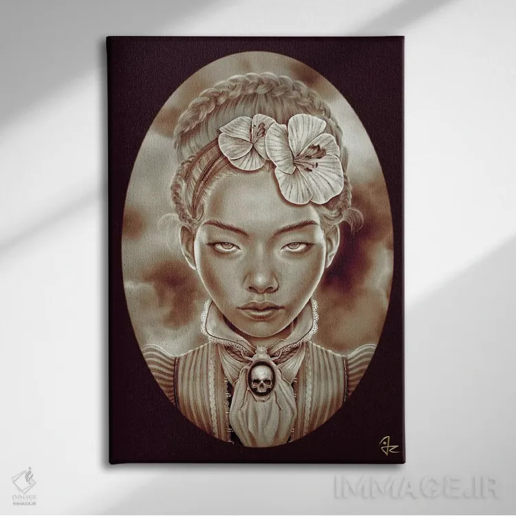 تابلو دکوراتیو روح ویکتوریایی اثر جولیو روسی - نمای روبهرو روی دیوار