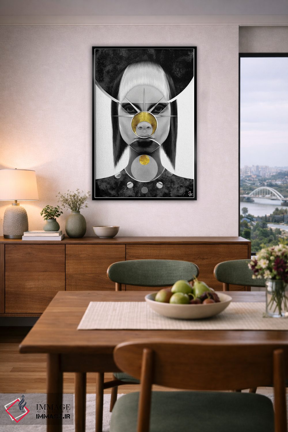 تابلو دکوراتیو رمزنگاری اثر جولیو روسی - D6B