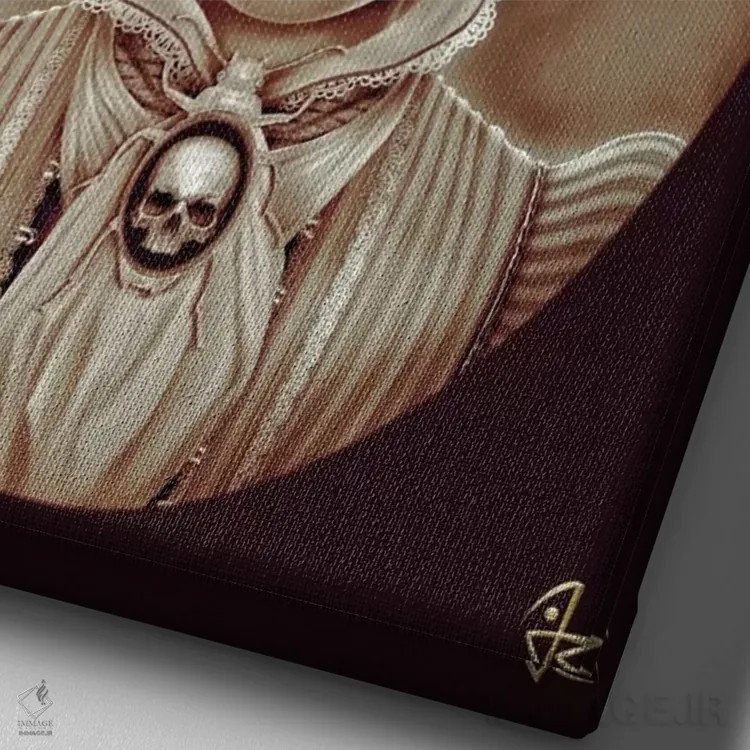 تابلو دکوراتیو روح ویکتوریایی اثر جولیو روسی - نمای نزدیک بافت بوم