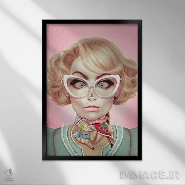 تابلو دکوراتیو پرواز کن اثر جولیو روسی - نمای قابدار مشکی