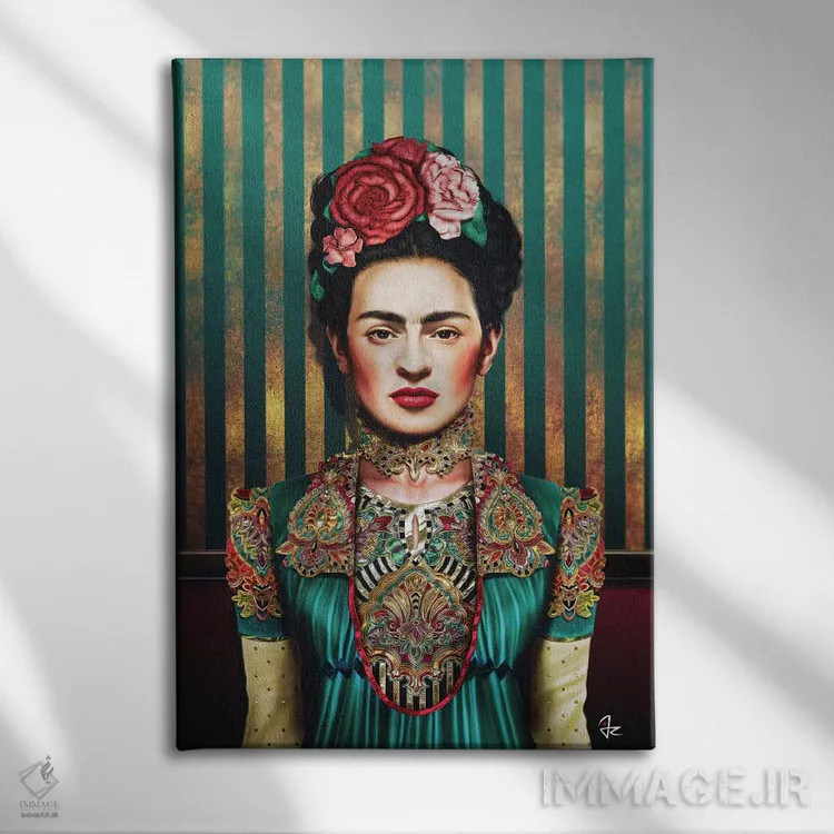 تابلو دکوراتیو فریدا اثر جولیو روسی - نمای روبهرو روی دیوار