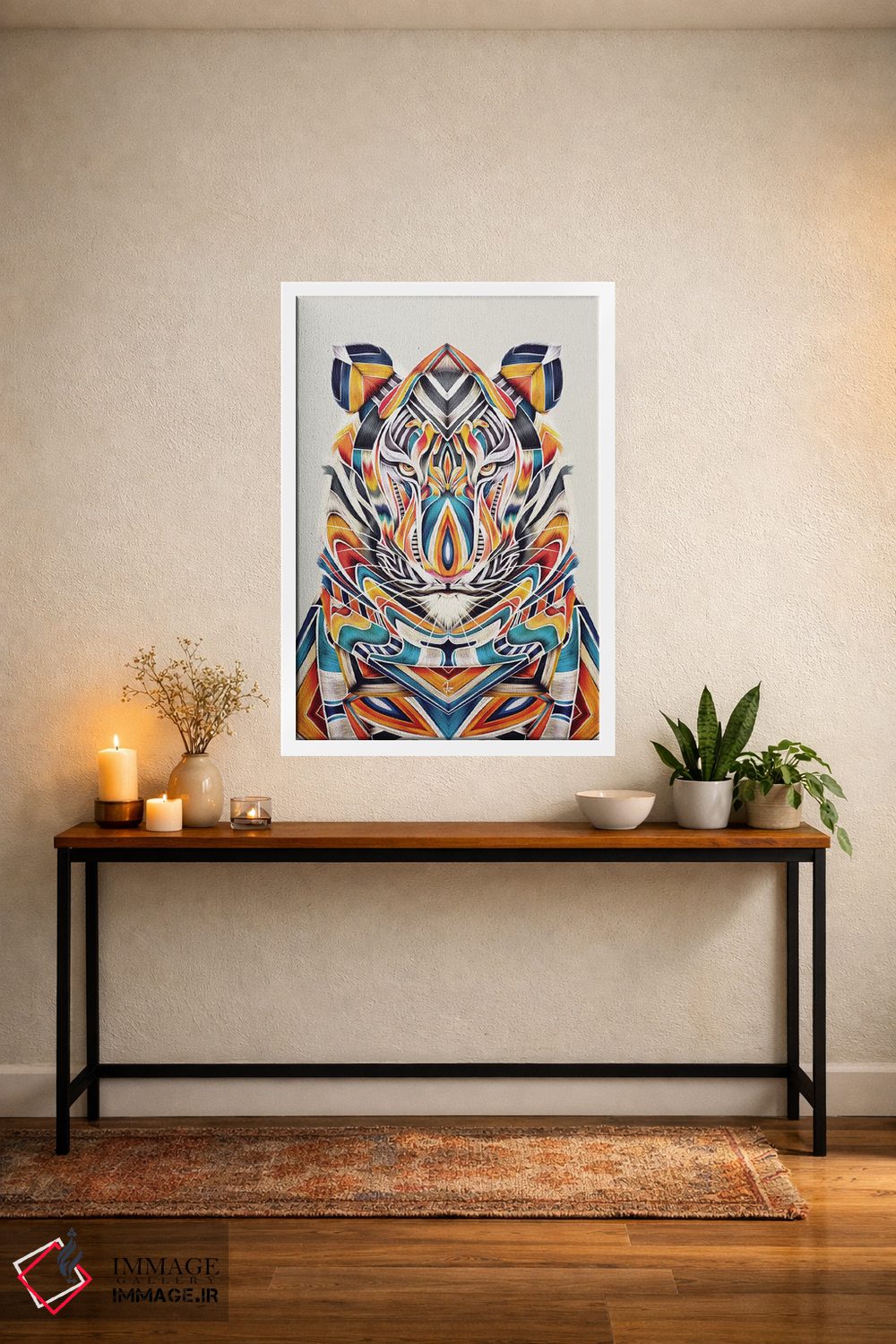 تابلو دکوراتیو تایگر اثر جولیو روسی - D1W