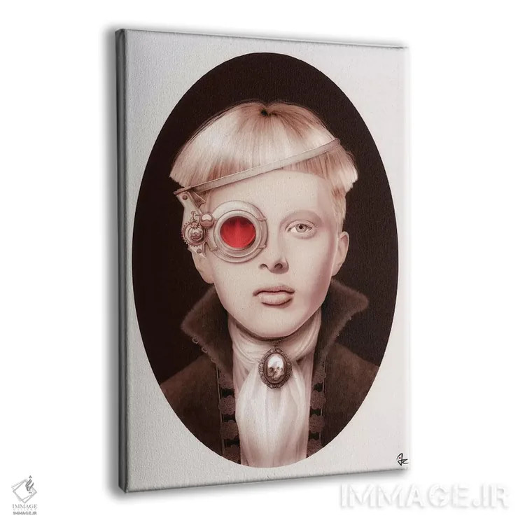 تابلو دکوراتیو استیم پانک اثر جولیو روسی - نمای پرسپکتیو محصول