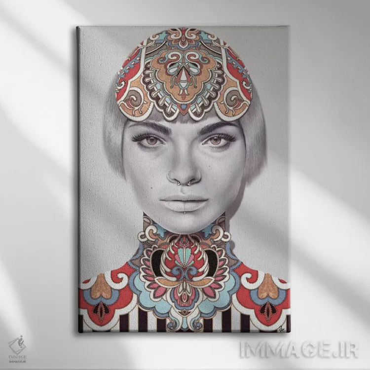 تابلو دکوراتیو بلو سام اثر جولیو روسی - نمای روبهرو روی دیوار