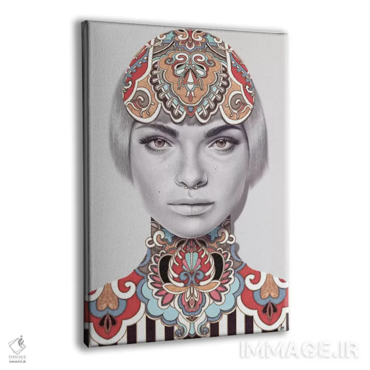 تابلو دکوراتیو بلو سام اثر جولیو روسی - نمای پرسپکتیو محصول