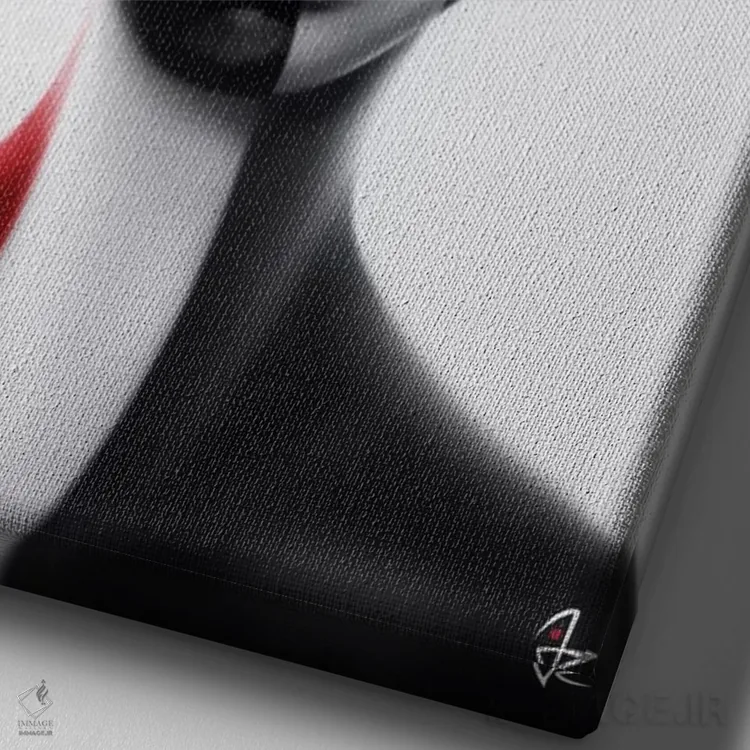 تابلو دکوراتیو کروی اثر جولیو روسی - نمای نزدیک بافت بوم