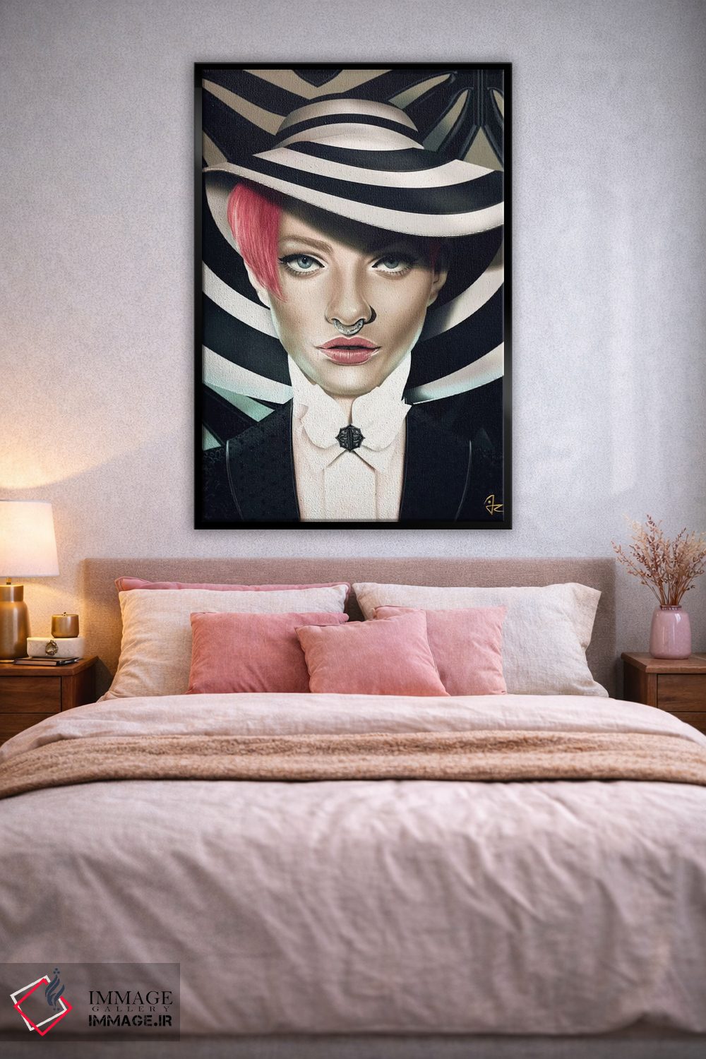 تابلو دکوراتیو راه راه ها اثر جولیو روسی - D2B