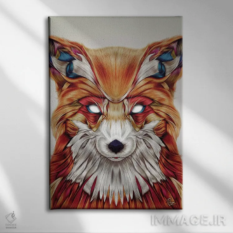 تابلو دکوراتیو فایرفاکس اثر جولیو روسی - نمای روبهرو روی دیوار