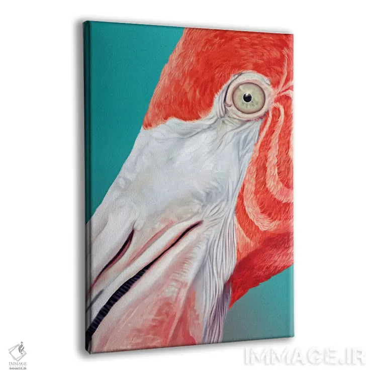 تابلو دکوراتیو فلامینگو اثر جولیو روسی - نمای پرسپکتیو محصول