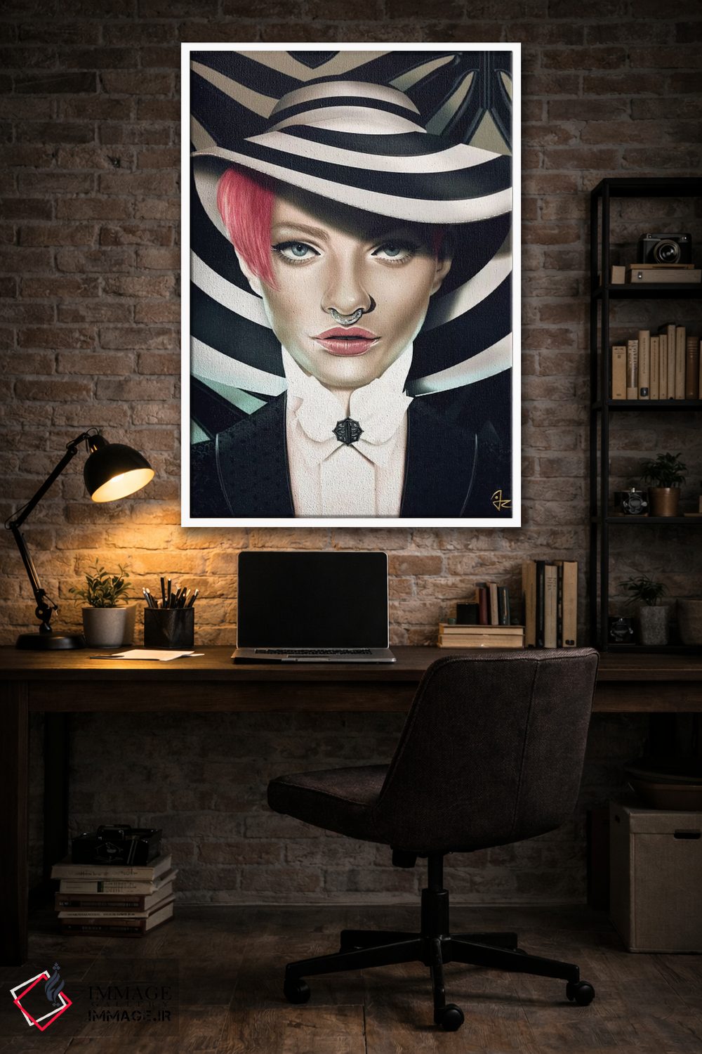 تابلو دکوراتیو راه راه ها اثر جولیو روسی - D5W