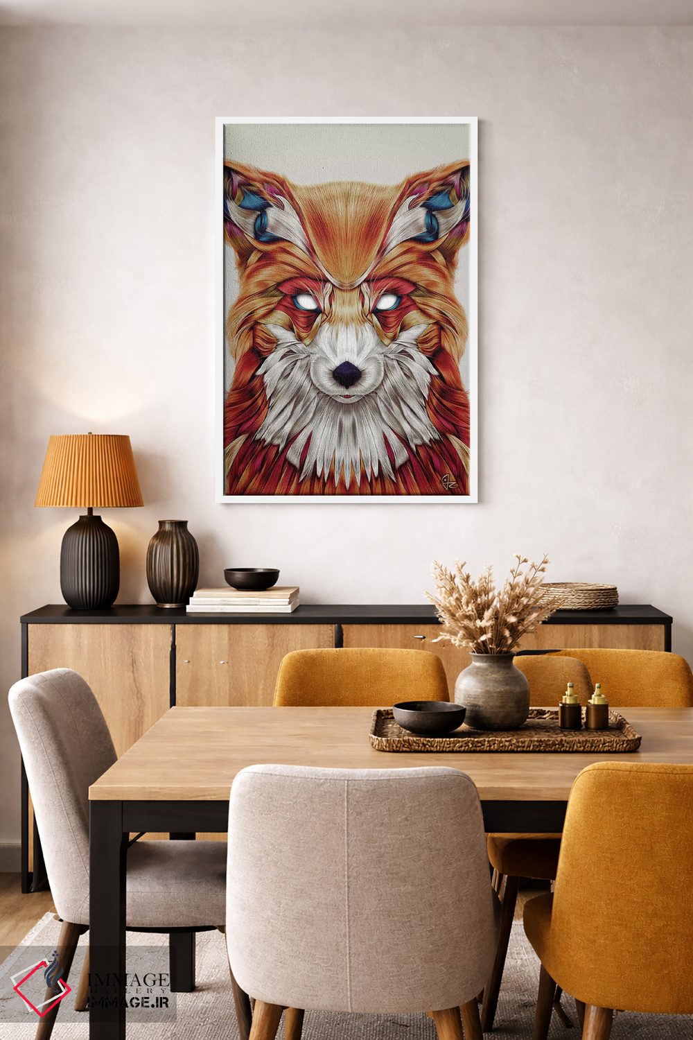 تابلو دکوراتیو فایرفاکس اثر جولیو روسی - D5W