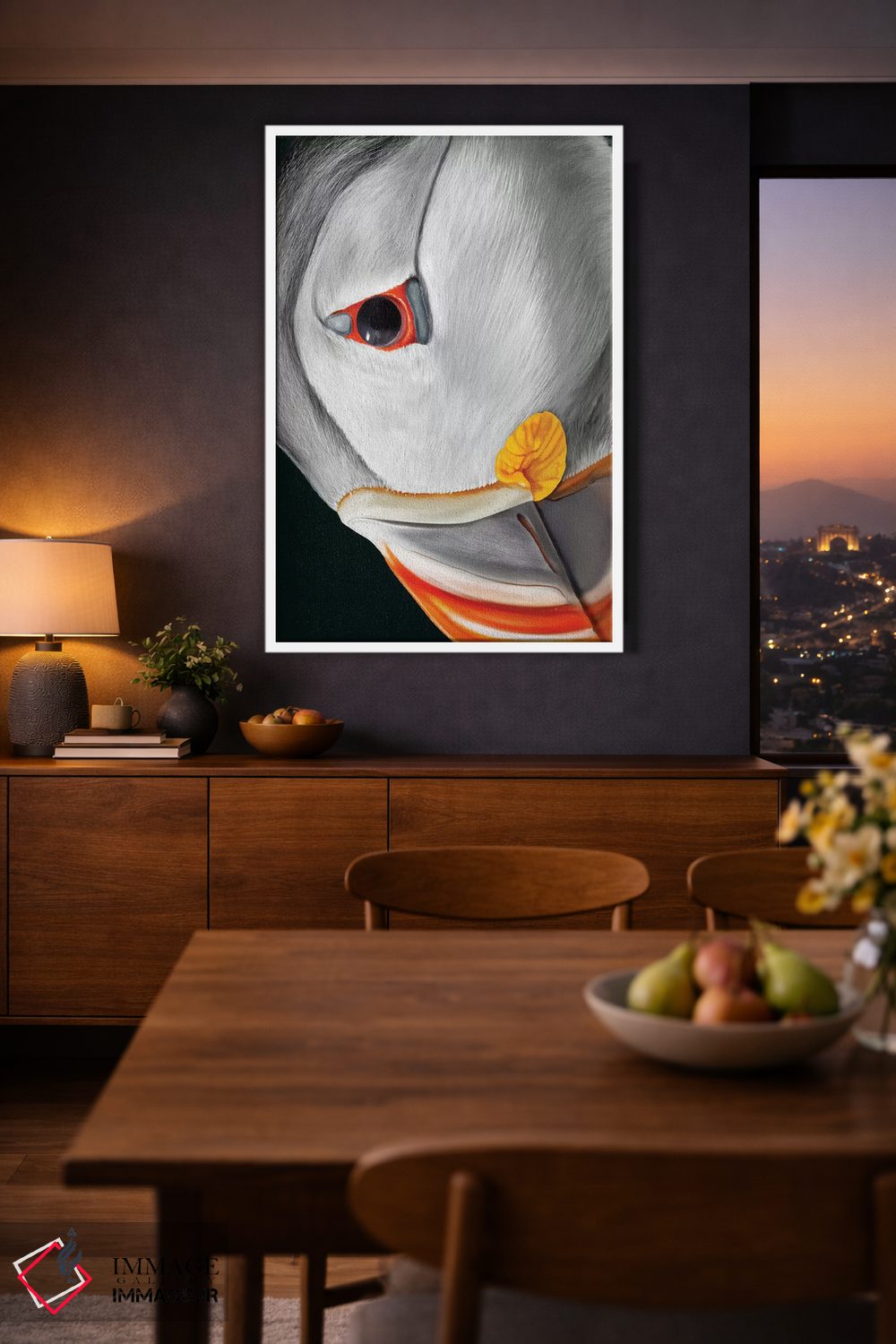 تابلو دکوراتیو پافین اطلس اثر جولیو روسی - D3W