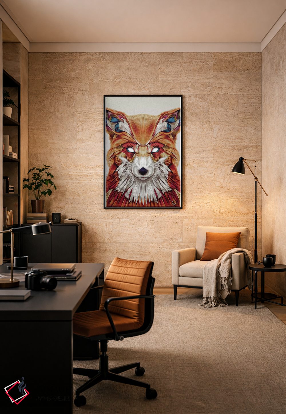 تابلو دکوراتیو فایرفاکس اثر جولیو روسی - D6B