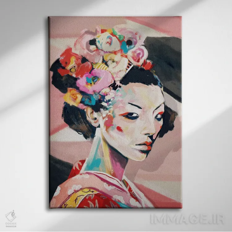 تابلو دکوراتیو ژاپن اثر جولیو روسی - نمای روبهرو روی دیوار